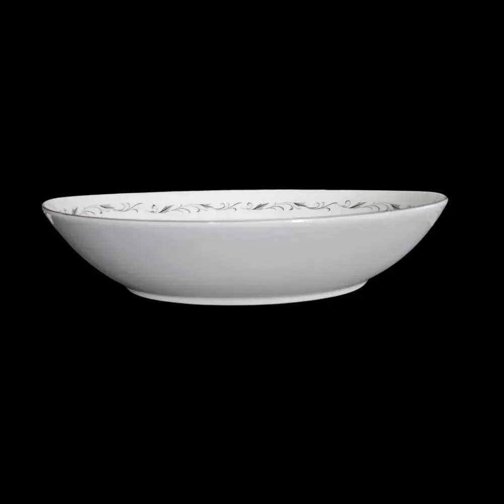 Vintage Diamond China Romance Japan Oval Serving Vegetable Bowl Floral Rose